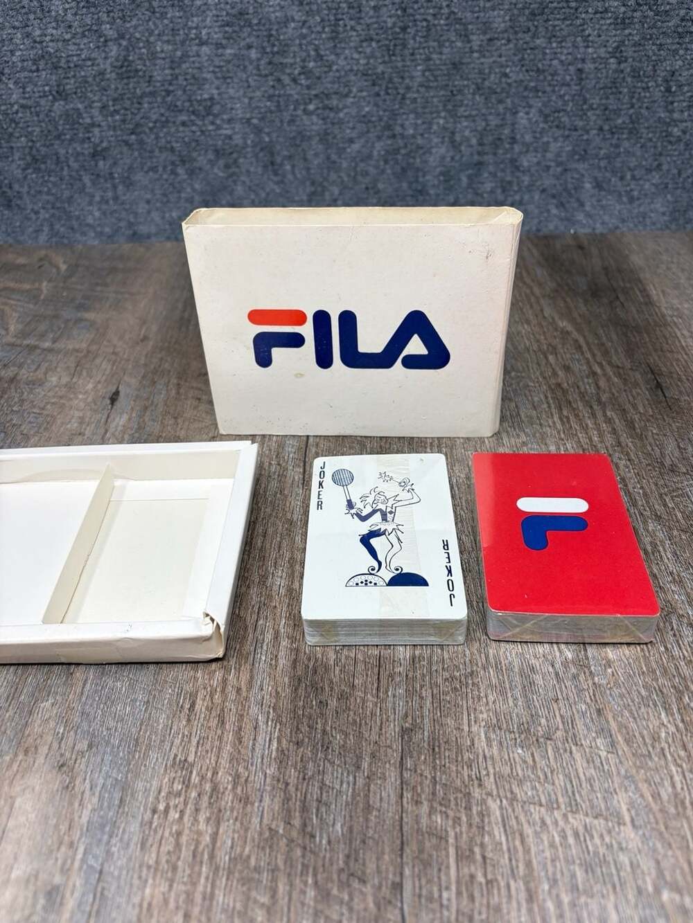 Fila Vintage Playing Cards Two factory sealed Decks Set in Box red/ blue decks